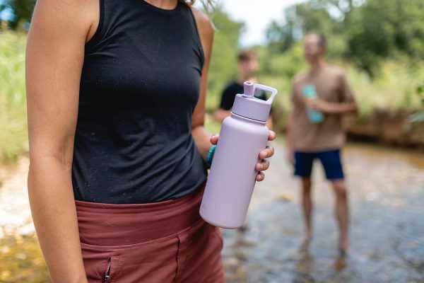 Simple Modern Water Bottle with Straw and Chug Lid Vacuum Insulated Stainless Steel Metal Thermos Bottles | Reusable Leak Proof BPA-Free Flask for Sports | Summit Collection | 32oz, Almond Birch - Image 4